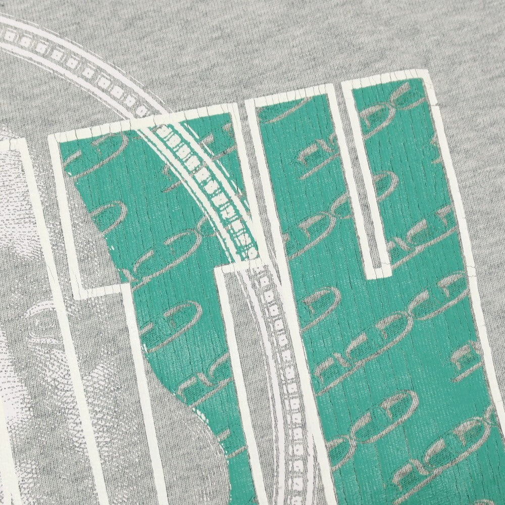 【中古】ブレス（BREATH） BREATH コットン クルーネック 半袖Ｔシャツ ライトグレーxグリーン【 M 】【 状態ランクB 】【 メンズ 】[APD]