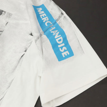 【中古】ザ サルベージズ THE SALVAGES コットン クルーネック 半袖Ｔシャツ ホワイトxブルー【サイズOS】【 状態ランクB 】【 メンズ 】