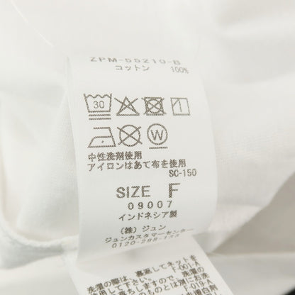 【中古】ザ サルベージズ THE SALVAGES コットン クルーネック 半袖Ｔシャツ ホワイトxブルー【サイズOS】【 状態ランクB 】【 メンズ 】