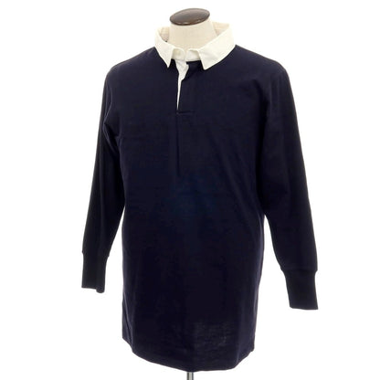 【中古】ミリタリー MILITARY イギリス軍 コットン 長袖ポロシャツ ネイビー【 3 】【 状態ランクB 】【 メンズ 】
