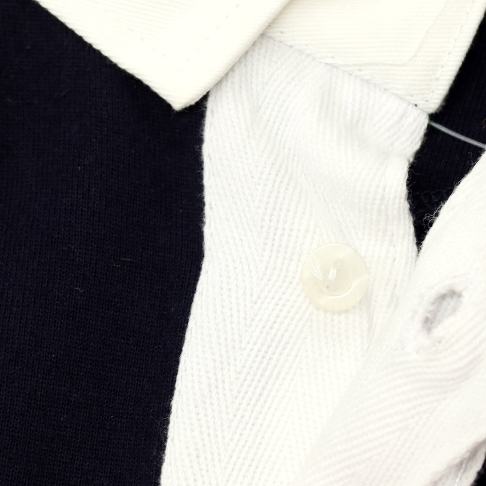 【中古】ミリタリー MILITARY イギリス軍 コットン 長袖ポロシャツ ネイビー【 3 】【 状態ランクB 】【 メンズ 】