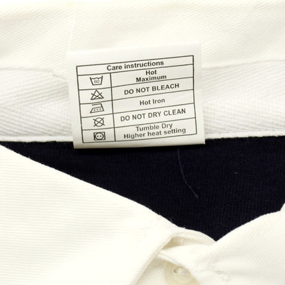 【中古】ミリタリー MILITARY イギリス軍 コットン 長袖ポロシャツ ネイビー【 3 】【 状態ランクB 】【 メンズ 】