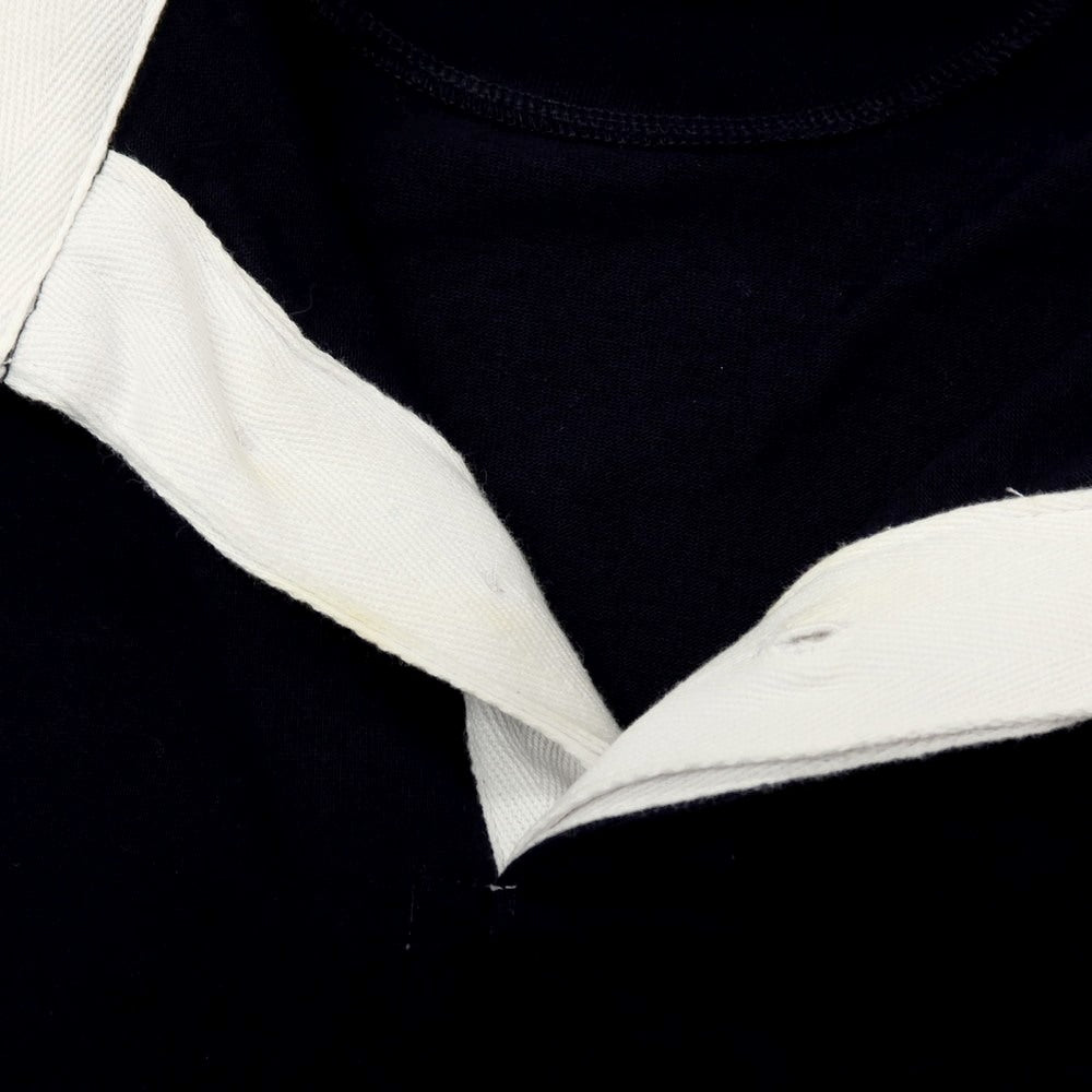 【中古】ミリタリー MILITARY イギリス軍 コットン 長袖ポロシャツ ネイビー【 3 】【 状態ランクB 】【 メンズ 】