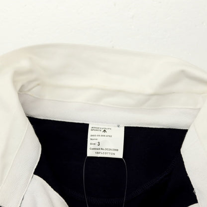 【中古】ミリタリー MILITARY イギリス軍 コットン 長袖ポロシャツ ネイビー【 3 】【 状態ランクB 】【 メンズ 】