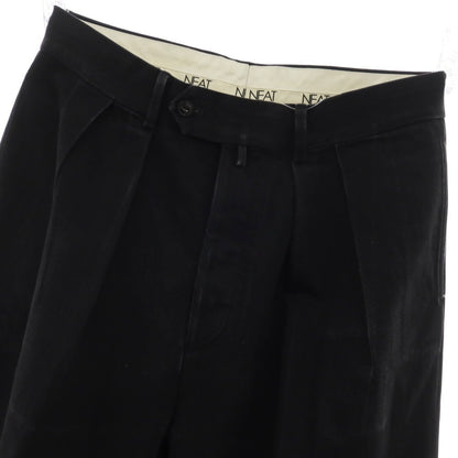 【中古】ニート NEAT コットン カジュアルスラックスパンツ ブラック【サイズ46】【 状態ランクC 】【 メンズ 】