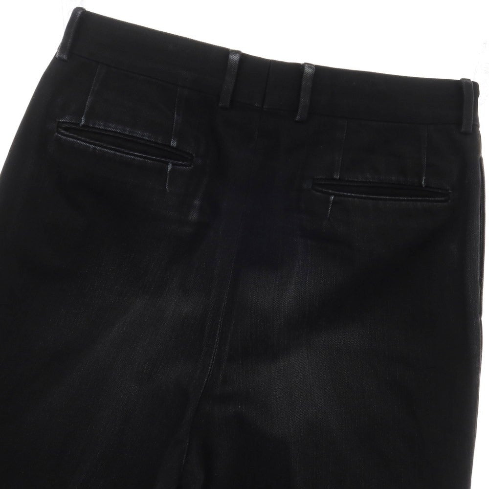 【中古】ニート NEAT コットン カジュアルスラックスパンツ ブラック【サイズ46】【 状態ランクC 】【 メンズ 】