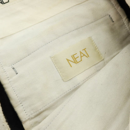 【中古】ニート NEAT コットン カジュアルスラックスパンツ ブラック【サイズ46】【 状態ランクC 】【 メンズ 】
