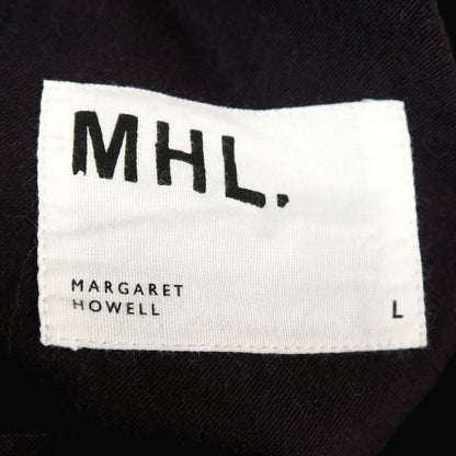 【中古】エムエイチエル MHL. コットン系 ワークパンツ ダークネイビー【サイズL】【 状態ランクB 】【 メンズ 】