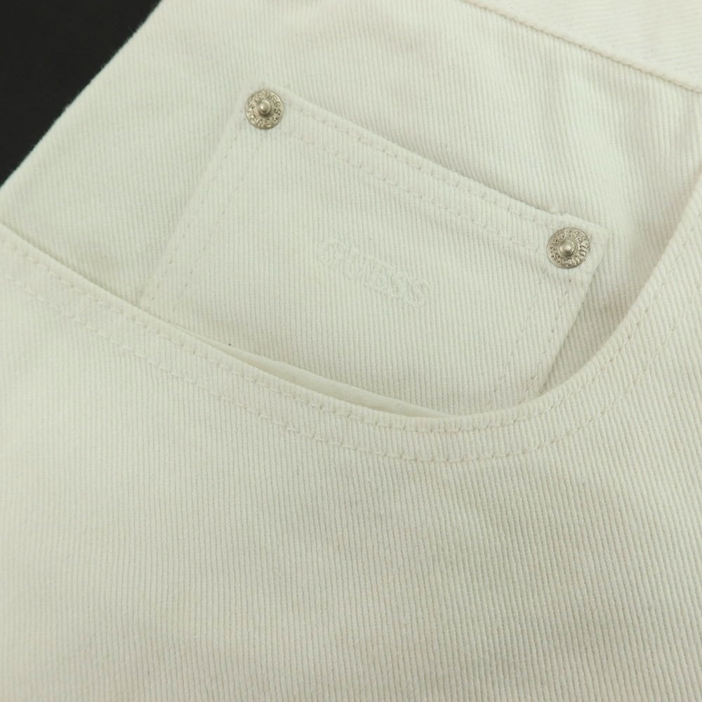 【中古】ゲス Guess 90’S デニムパンツ ホワイト【 サイズ34 】【 状態ランクD 】【 メンズ 】 [APD]