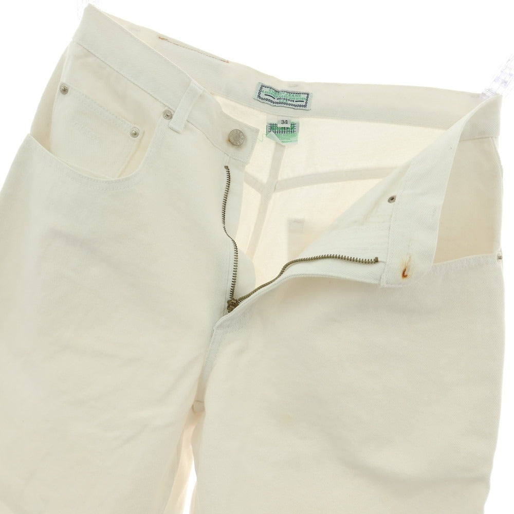 【中古】ゲス Guess 90’S デニムパンツ ホワイト【 サイズ34 】【 状態ランクD 】【 メンズ 】 [APD]