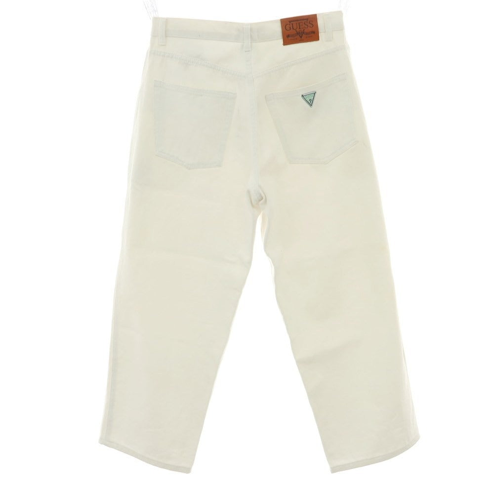 【中古】ゲス Guess 90’S デニムパンツ ホワイト【 サイズ34 】【 状態ランクD 】【 メンズ 】 [APD]