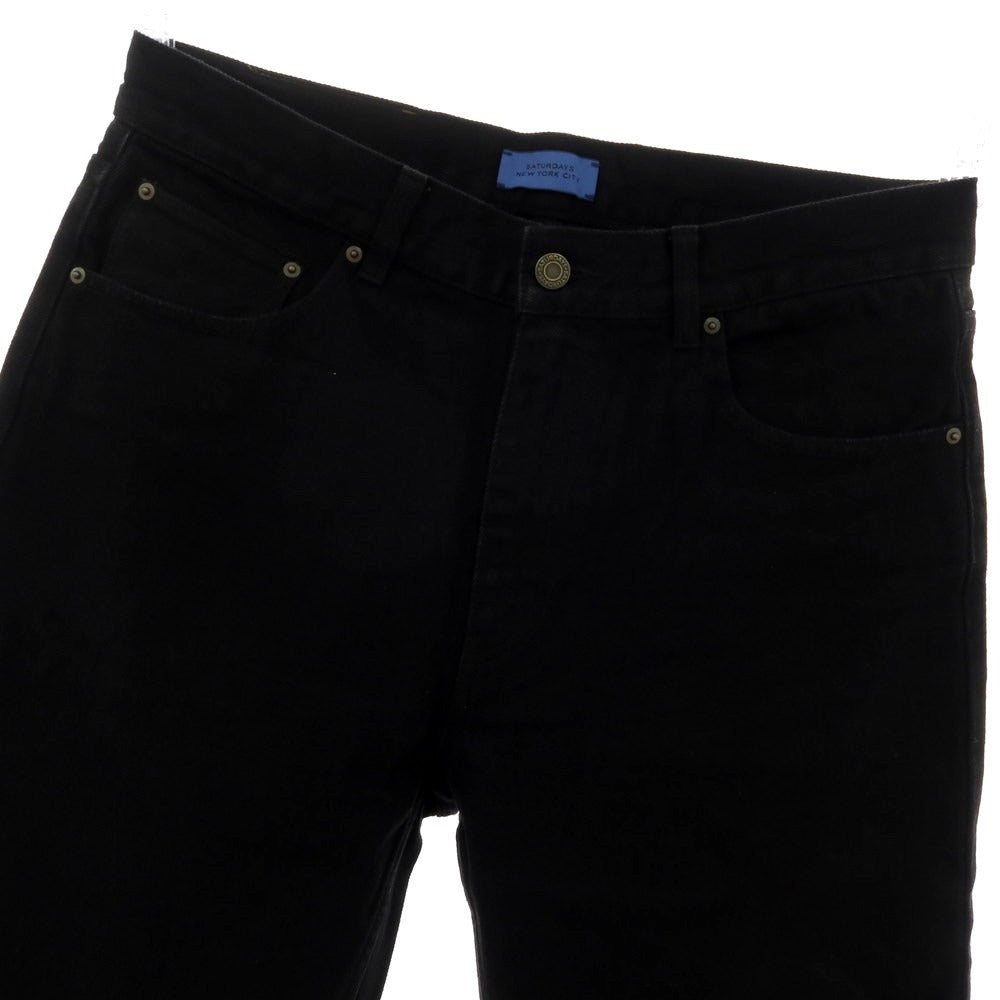 【中古】サタデーズ ニューヨークシティ Saturdays NYC デニムパンツ ブラック【 サイズ31 】【 状態ランクB 】【 メンズ 】 [APD]
