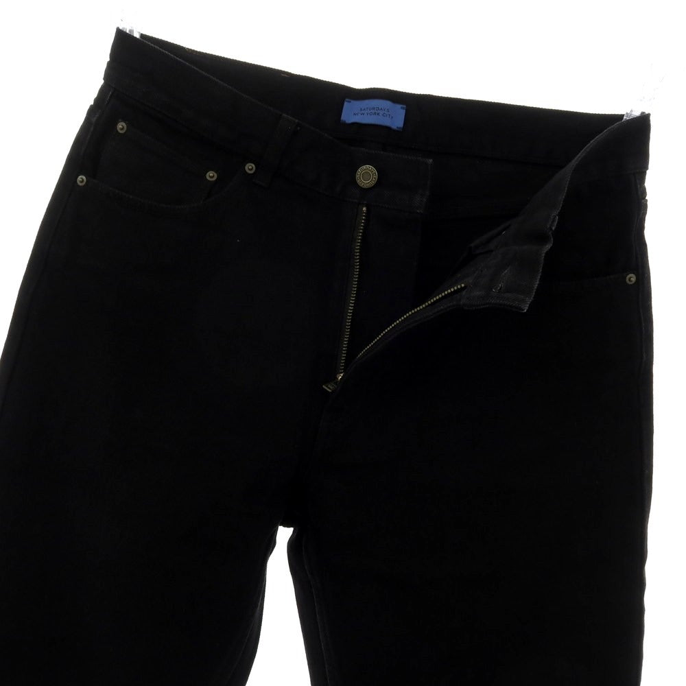 【中古】サタデーズ ニューヨークシティ Saturdays NYC デニムパンツ ブラック【 サイズ31 】【 状態ランクB 】【 メンズ 】 [APD]