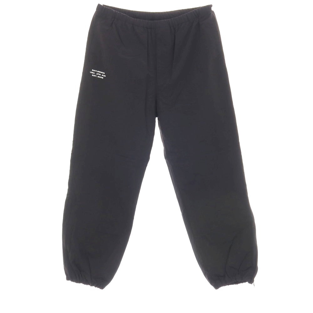 【中古】サタデーズ ニューヨークシティ Saturdays NYC ナイロン イージーパンツ ブラック【サイズL】【 状態ランクB 】【 メンズ 】