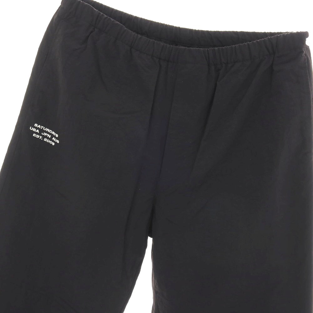 【中古】サタデーズ ニューヨークシティ Saturdays NYC ナイロン イージーパンツ ブラック【サイズL】【 状態ランクB 】【 メンズ 】