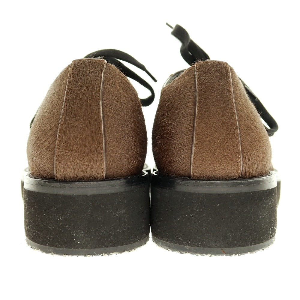 【中古】【未使用】マルニ MARNI ハラコ プレーントゥシューズ ブラウン【サイズ42】【 状態ランクS 】【 メンズ 】[CPD]