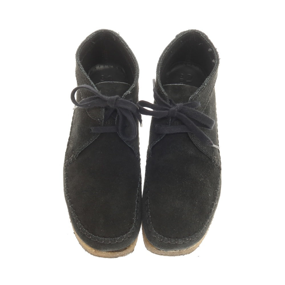 【中古】クラークス Clarks スエード モカシンブーツ ブラック【サイズUK7 1/2】【 状態ランクC 】【 メンズ 】[CPD]
