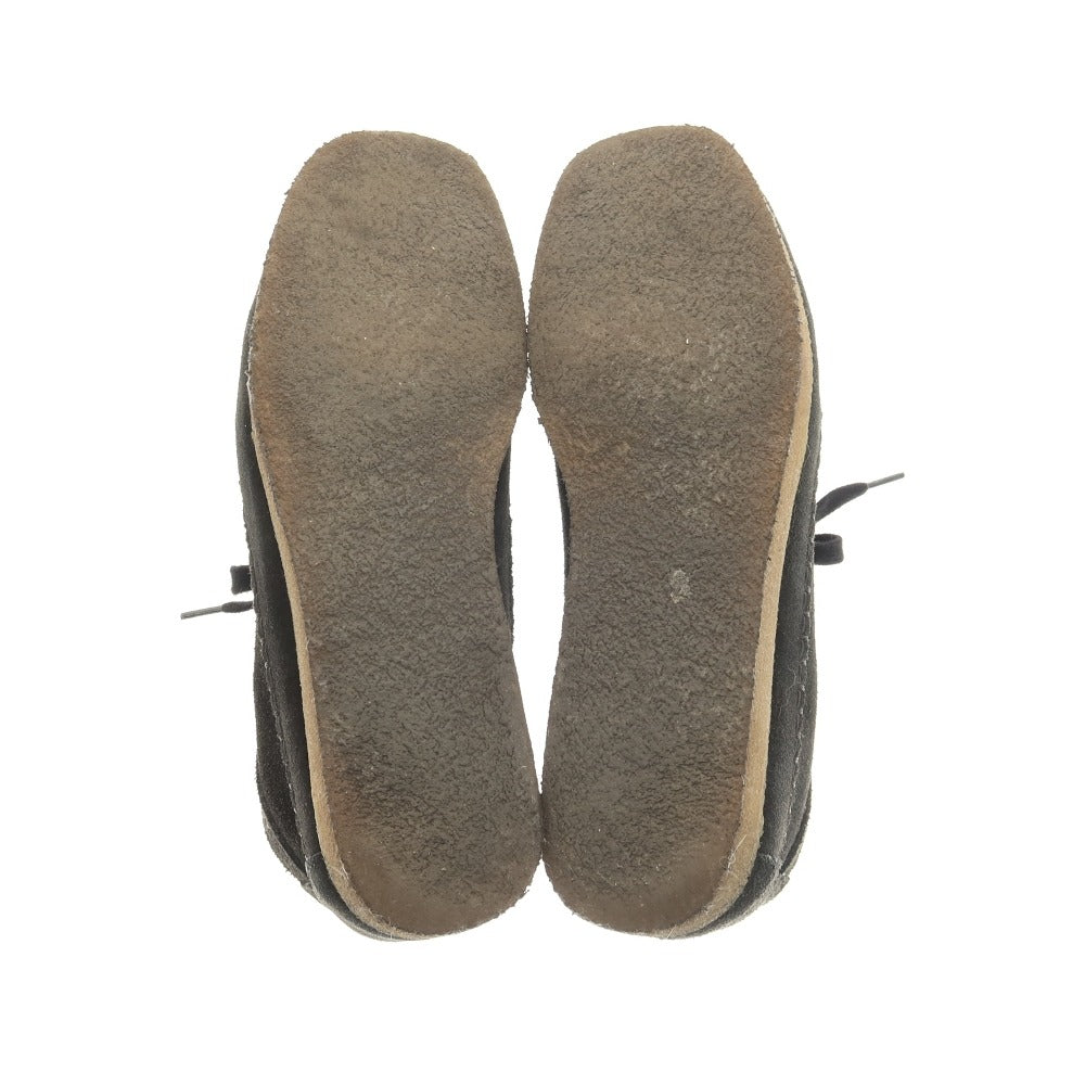 【中古】クラークス Clarks スエード モカシンブーツ ブラック【サイズUK7 1/2】【 状態ランクC 】【 メンズ 】[CPD]