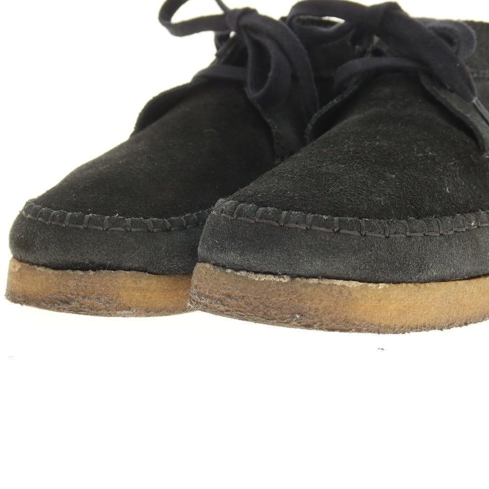 【中古】クラークス Clarks スエード モカシンブーツ ブラック【サイズUK7 1/2】【 状態ランクC 】【 メンズ 】[CPD]