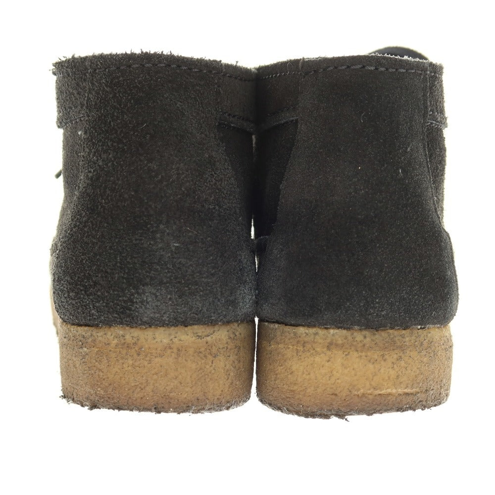 【中古】クラークス Clarks スエード モカシンブーツ ブラック【サイズUK7 1/2】【 状態ランクC 】【 メンズ 】[CPD]