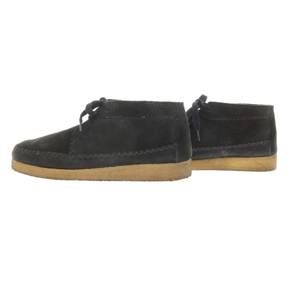 【中古】クラークス Clarks スエード モカシンブーツ ブラック【サイズUK7 1/2】【 状態ランクC 】【 メンズ 】[CPD]