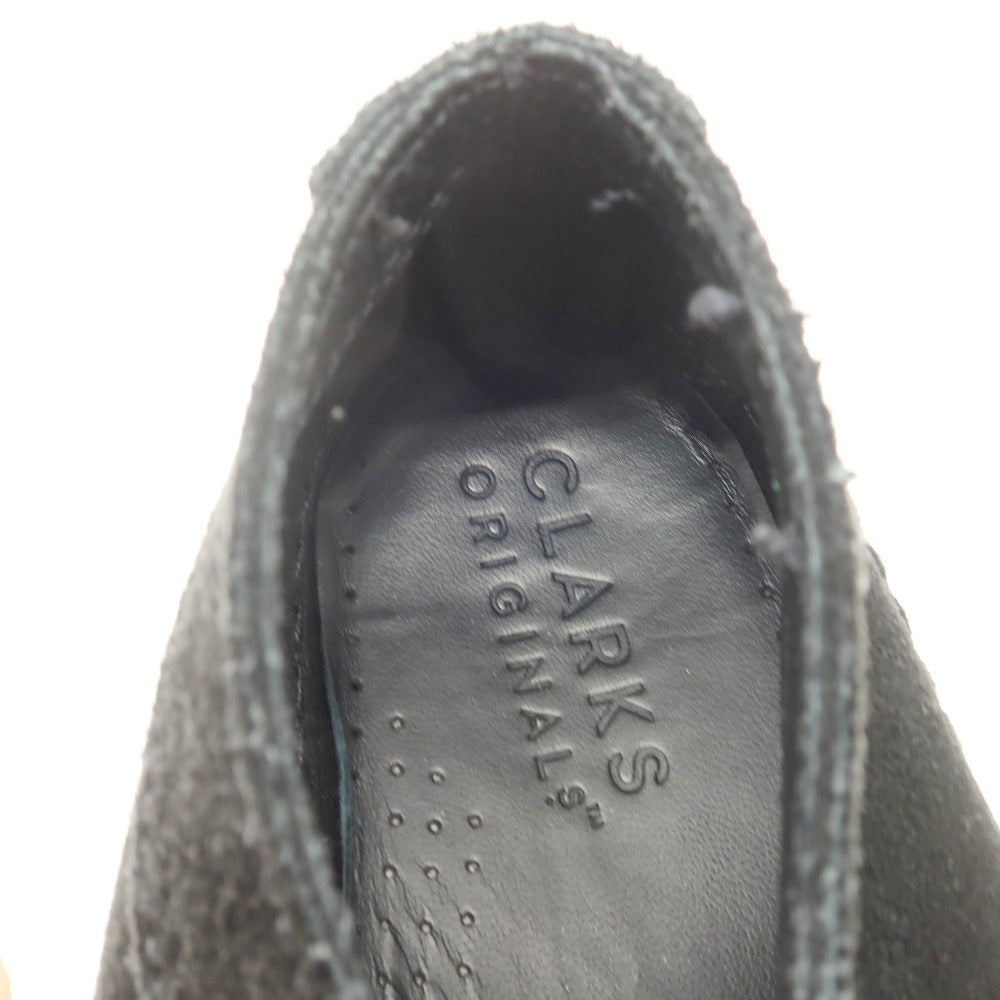 【中古】クラークス Clarks スエード モカシンブーツ ブラック【サイズUK7 1/2】【 状態ランクC 】【 メンズ 】[CPD]