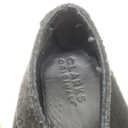【中古】クラークス Clarks スエード モカシンブーツ ブラック【サイズUK7 1/2】【 状態ランクC 】【 メンズ 】