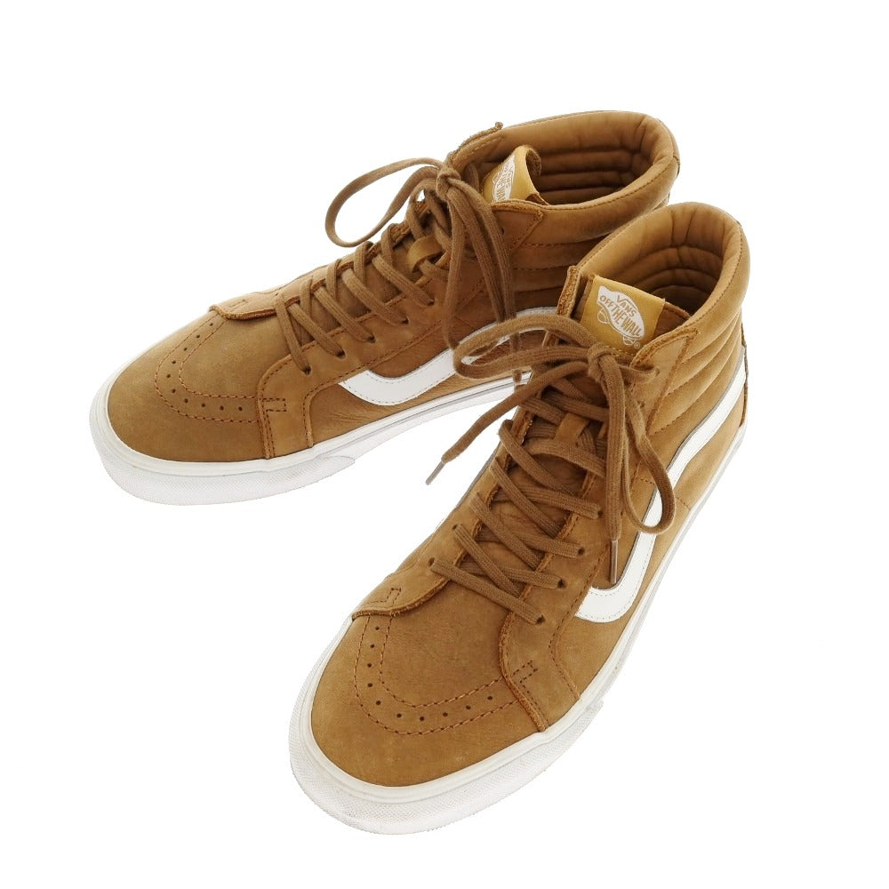 【中古】バンズ VANS SK8-HI ヌバック スニーカー ブラウン【サイズUS9】【 状態ランクB 】【 メンズ 】[CPD]