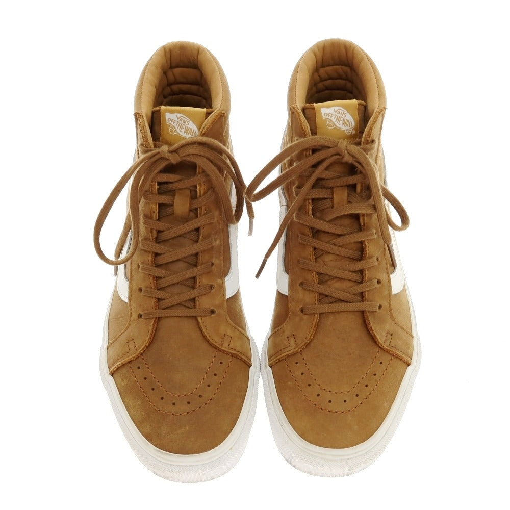 【中古】バンズ VANS SK8-HI ヌバック スニーカー ブラウン【サイズUS9】【 状態ランクB 】【 メンズ 】[CPD]