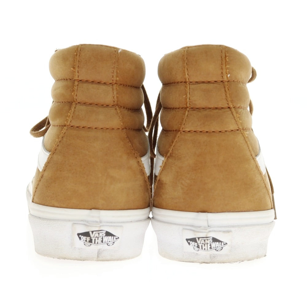 【中古】バンズ VANS SK8-HI ヌバック スニーカー ブラウン【サイズUS9】【 状態ランクB 】【 メンズ 】[CPD]