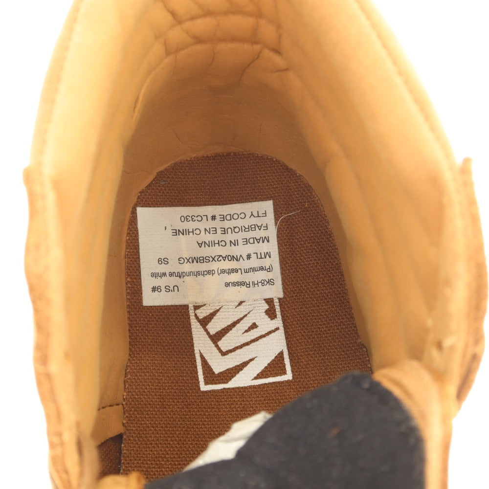 【中古】バンズ VANS SK8-HI ヌバック スニーカー ブラウン【サイズUS9】【 状態ランクB 】【 メンズ 】[CPD]