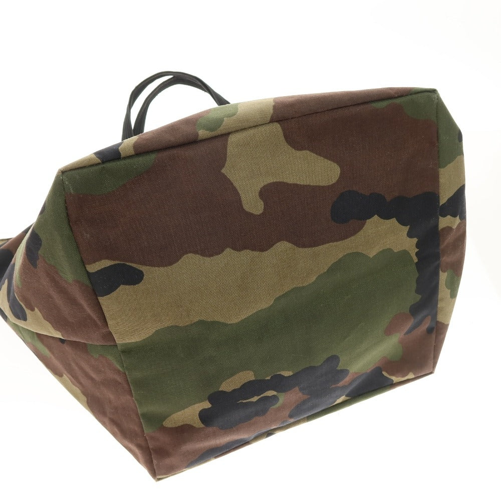 【中古】エルベ シャプリエ Herve Chapelier ナイロン系 トートバッグ オリーブxカーキ【 状態ランクB 】【 ユニセックス 】