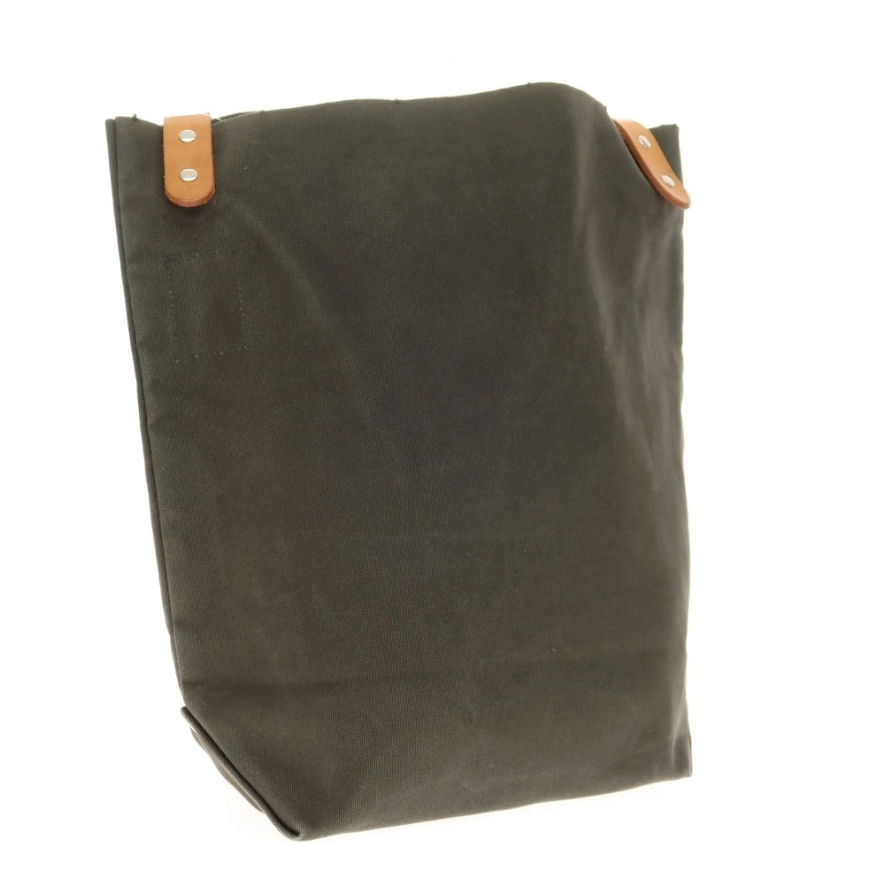 【中古】テンベア TEMBEA コットン 牛革 ショルダーバッグ ダークオリーブ【 状態ランクC 】【 ユニセックス 】