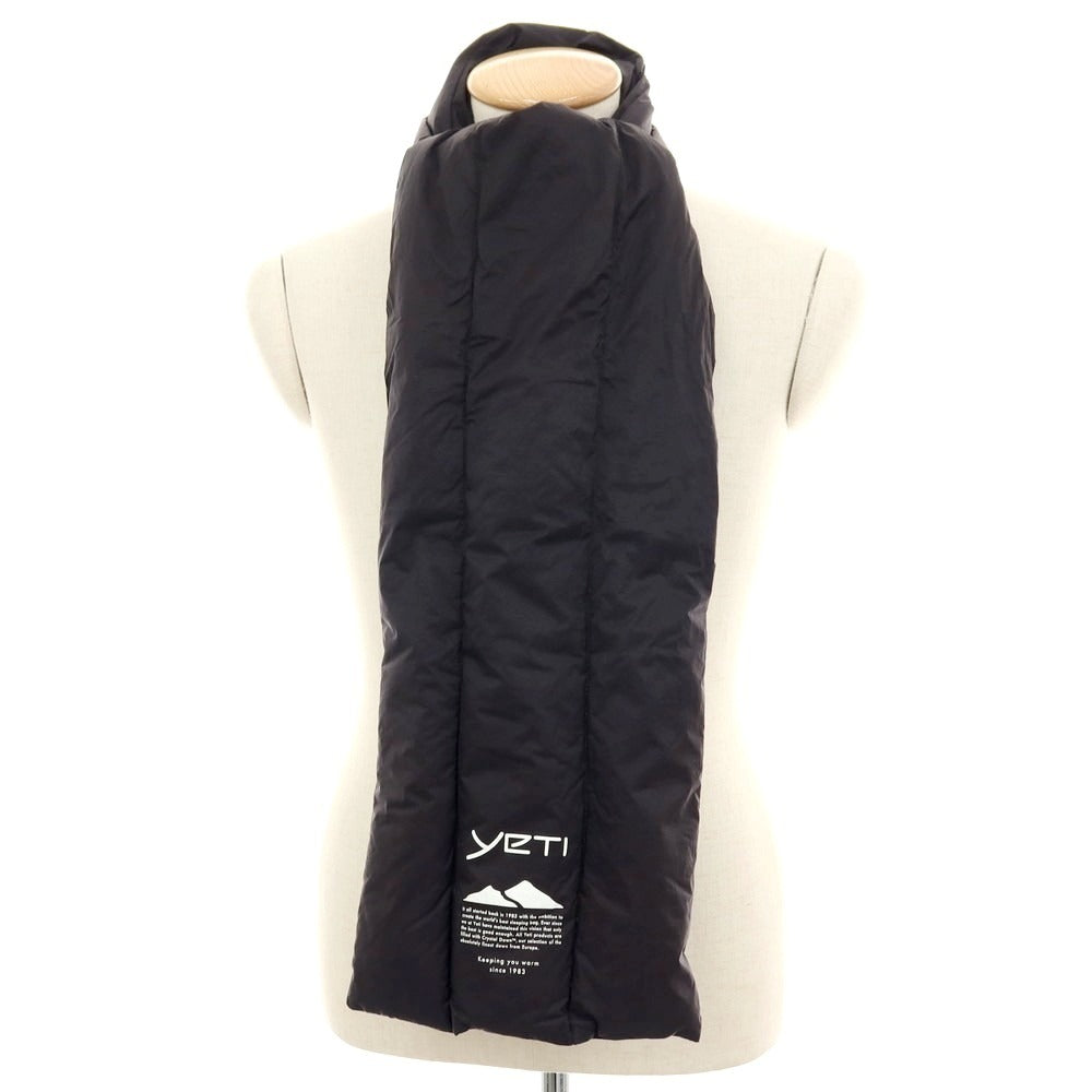 【中古】イエティ Yeti ナイロン ダウンマフラー ブラック【 サイズF 】【 状態ランクB 】【 ユニセックス 】 [APD]
