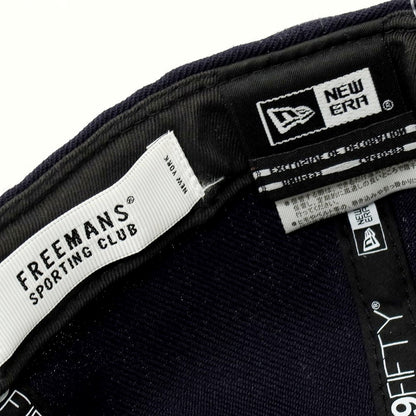 【中古】フリーマンズスポーティングクラブ FREEMANS SPORTING CLUB × NEW ERA ウール BBキャップ ネイビー【 7 1/4 】【 状態ランクB 】【 メンズ 】