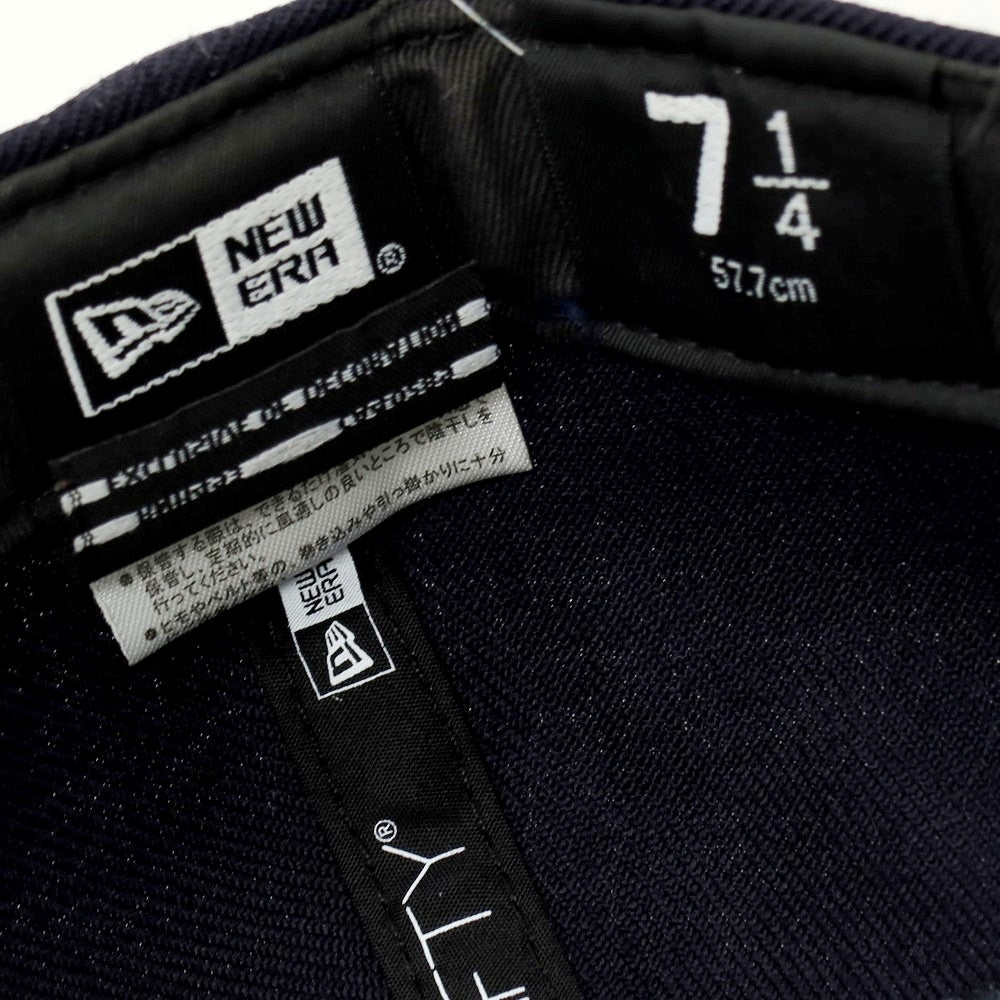 【中古】フリーマンズスポーティングクラブ FREEMANS SPORTING CLUB × NEW ERA ウール BBキャップ ネイビー【 サイズ7 1/4 】【 状態ランクB 】【 メンズ 】 [BPD]