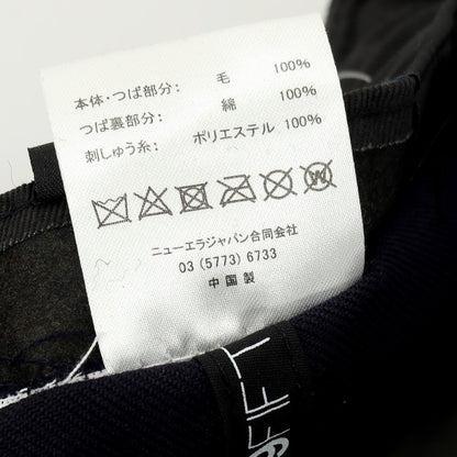 【中古】フリーマンズスポーティングクラブ FREEMANS SPORTING CLUB × NEW ERA ウール BBキャップ ネイビー【 7 1/4 】【 状態ランクB 】【 メンズ 】