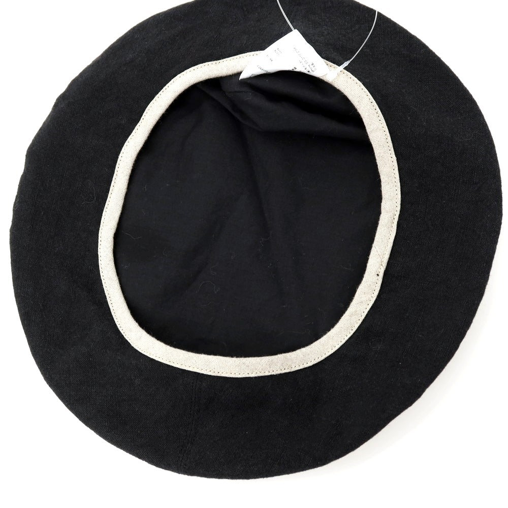 【中古】キジマタカユキ KIJIMA TAKAYUKI リネン ベレー帽 ブラック【 F 】【 状態ランクB 】【 メンズ 】