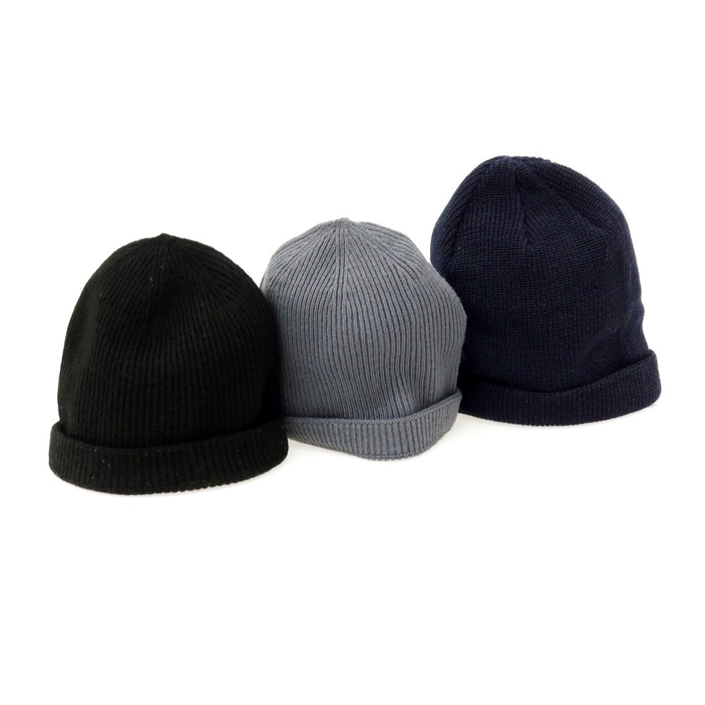 【中古】ロウマスタープロダクト Rohw master product URBAN RESEARCH別注 ニットキャップ 3つセット ブラックxグレー【 状態ランクB 】【 メンズ 】 [BPD]