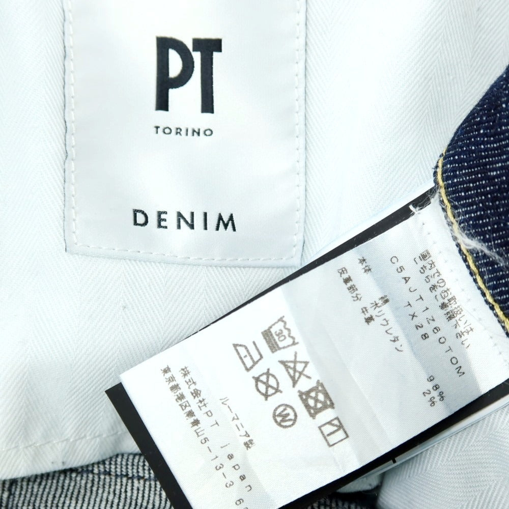 【中古】ピーティートリノ デニム PT TORINO DENIM TOMORROWLAND別注 デニムパンツ ジーンズ ネイビー【サイズ28】【 状態ランクB 】【 メンズ 】