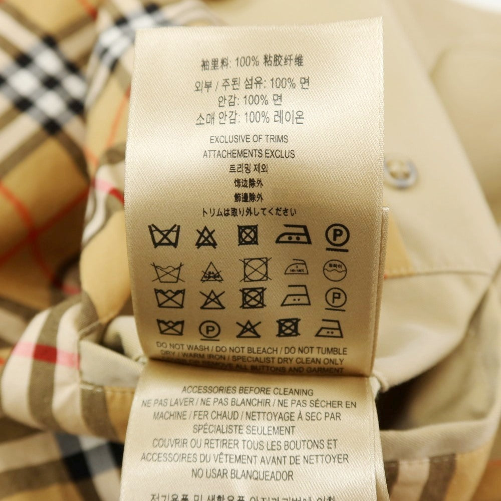 【中古】バーバリー BURBERRY THE CHELSEA コットン トレンチコート ベージュ【サイズ52】【 状態ランクB 】【 メンズ 】