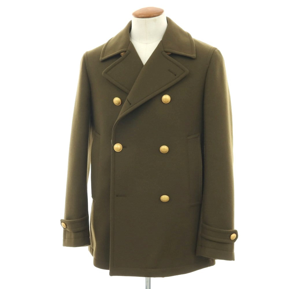 【中古】タリアトーレ TAGLIATORE Brilla per il gusto別注 MONACO ウール ピーコート オリーブ【サイズ48】【 状態ランクA 】【 メンズ 】