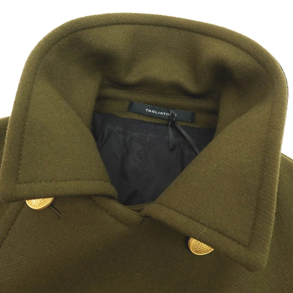 【中古】タリアトーレ TAGLIATORE Brilla per il gusto別注 MONACO ウール ピーコート オリーブ【サイズ48】【 状態ランクA 】【 メンズ 】