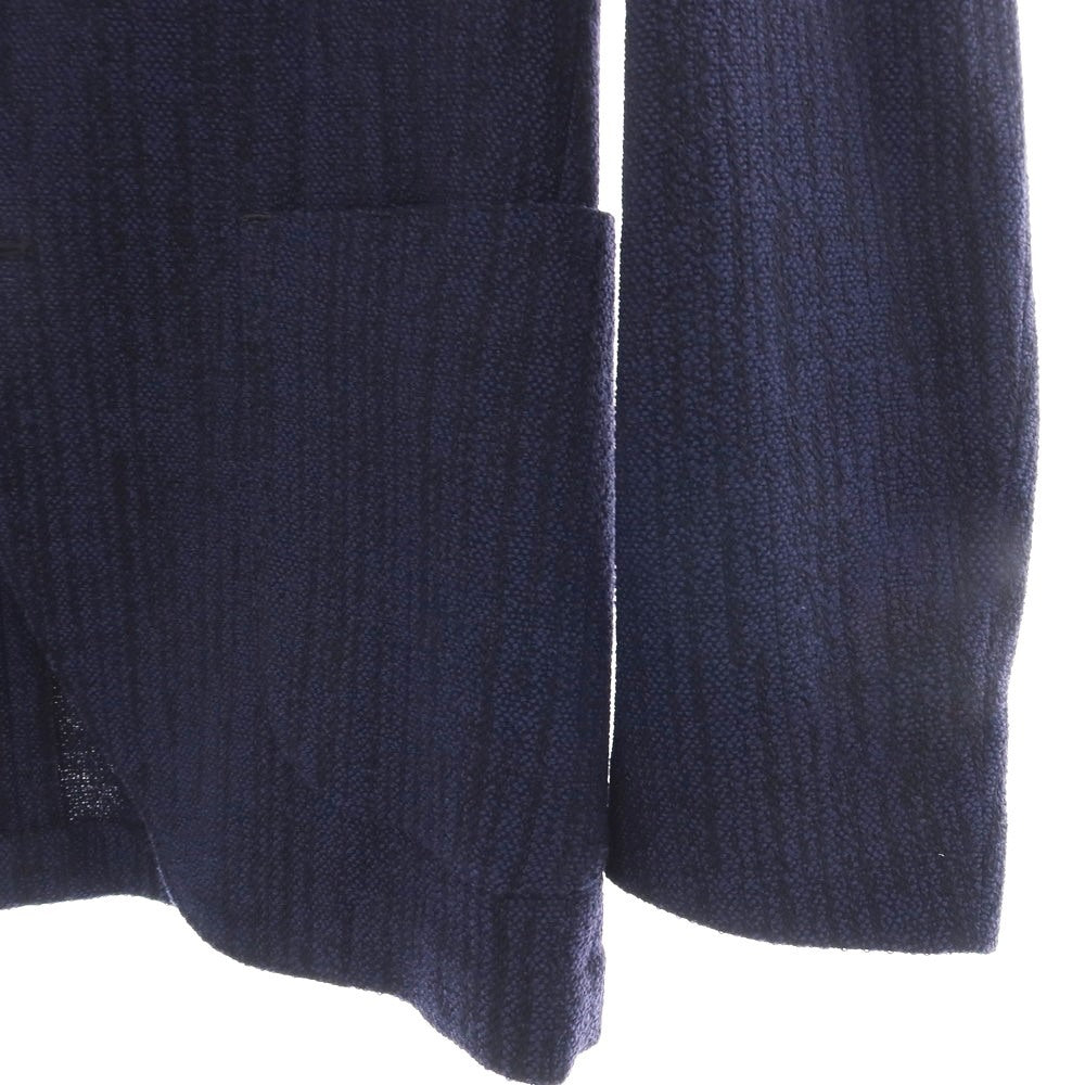 【中古】ラルディーニ LARDINI ウールコットンポリウレタン 2B テーラードジャケット ネイビー【サイズ46】【 状態ランクA 】【 メンズ 】