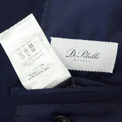 【中古】デペトリロ DE PETRILLO ウール 3B テーラードジャケット ネイビー【サイズ48 Drop 7】【 状態ランクB 】【 メンズ 】