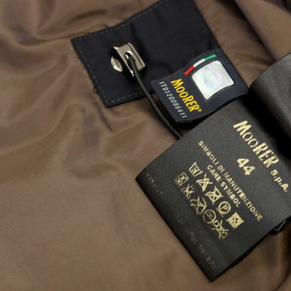 【中古】ムーレー MOORER ポリエステル スタンドカラー ダウンジャケット ダークネイビー【サイズ44】【 状態ランクB 】【 メンズ 】