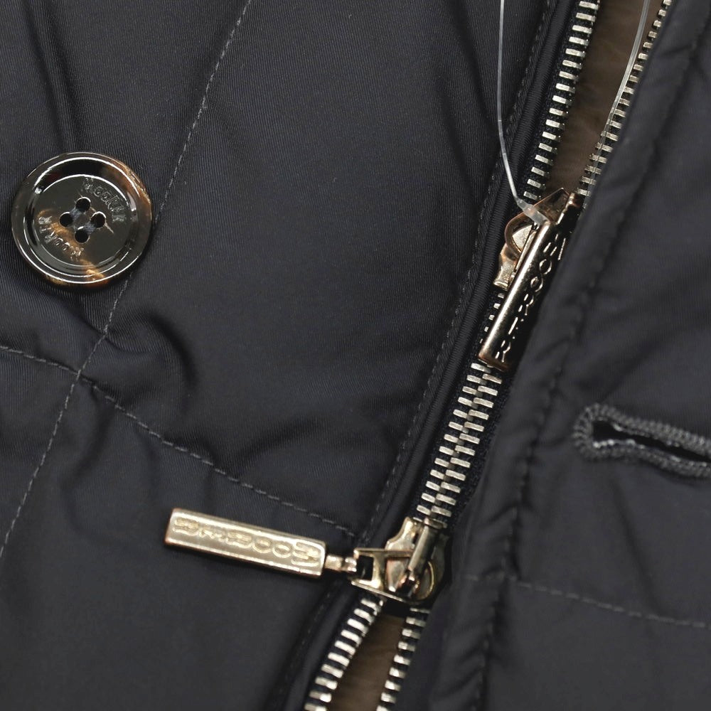 【中古】ムーレー MOORER ポリエステル スタンドカラー ダウンジャケット ダークネイビー【サイズ44】【 状態ランクB 】【 メンズ 】