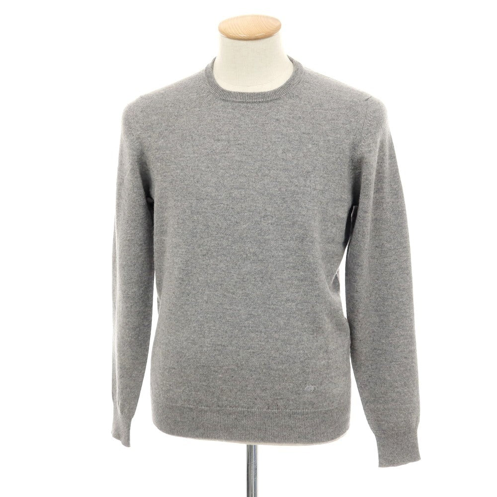 【中古】ドルモア DRUMOHR ウールカシミヤ クルーネック プルオーバーニット グレー【 46 】【 状態ランクB 】【 メンズ 】
