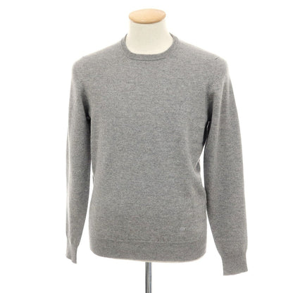 【中古】ドルモア DRUMOHR ウールカシミヤ クルーネック プルオーバーニット グレー【 46 】【 状態ランクB 】【 メンズ 】