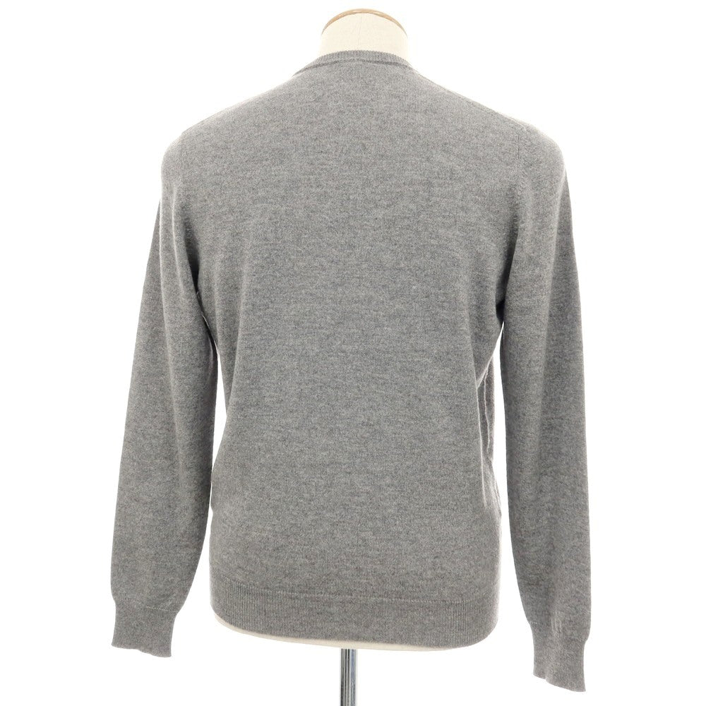 【中古】ドルモア DRUMOHR ウールカシミヤ クルーネック プルオーバーニット グレー【 46 】【 状態ランクB 】【 メンズ 】